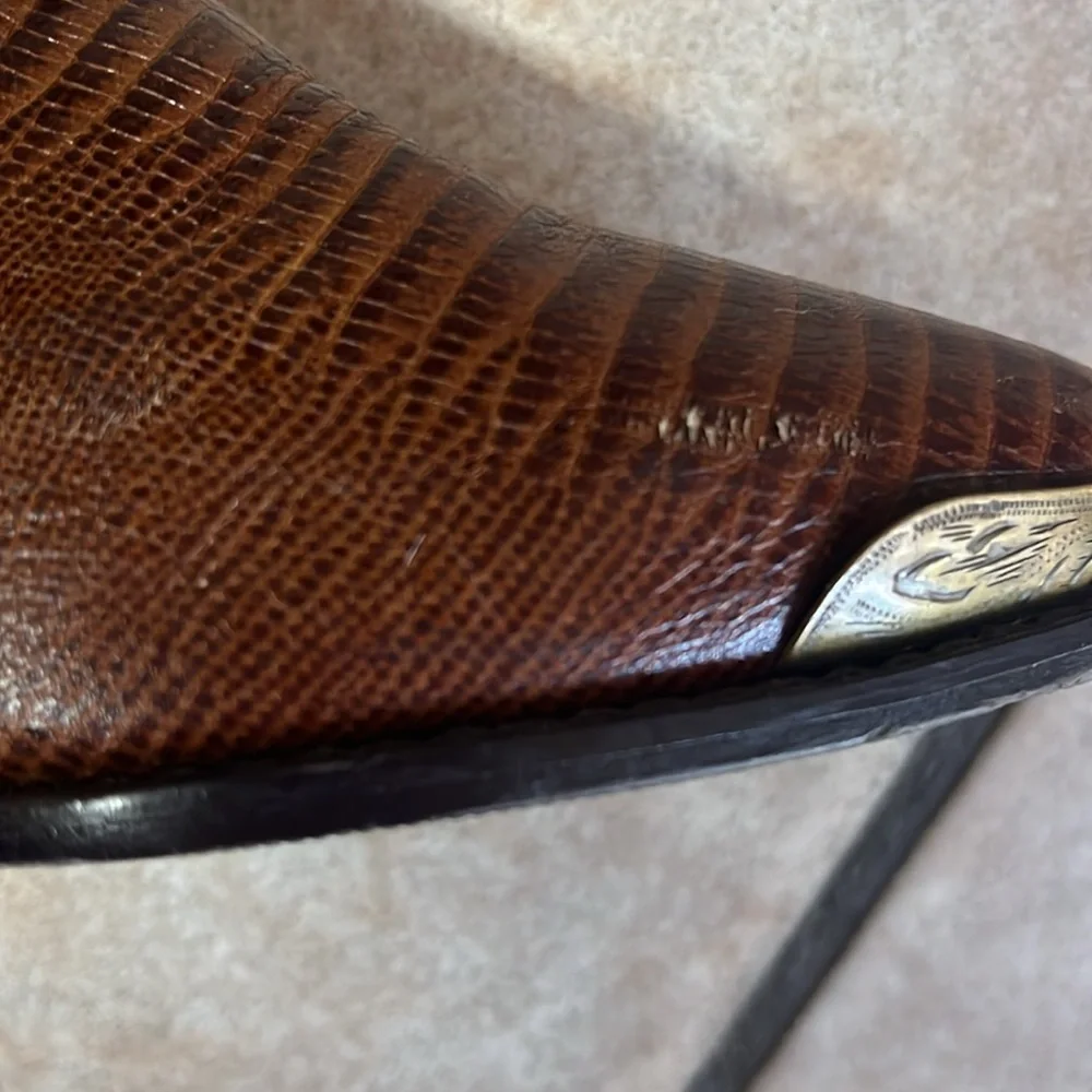 Rush Hour Vintage brown Leather Western Boots size 9B - Picture 12 of 13